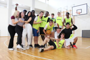 Allievi scuola ENGIM Treviso in palestra